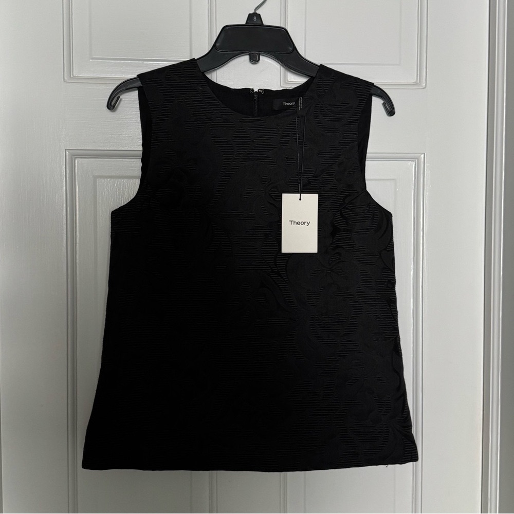 Theory Textured Black Tank Top - Picture 4 of 7